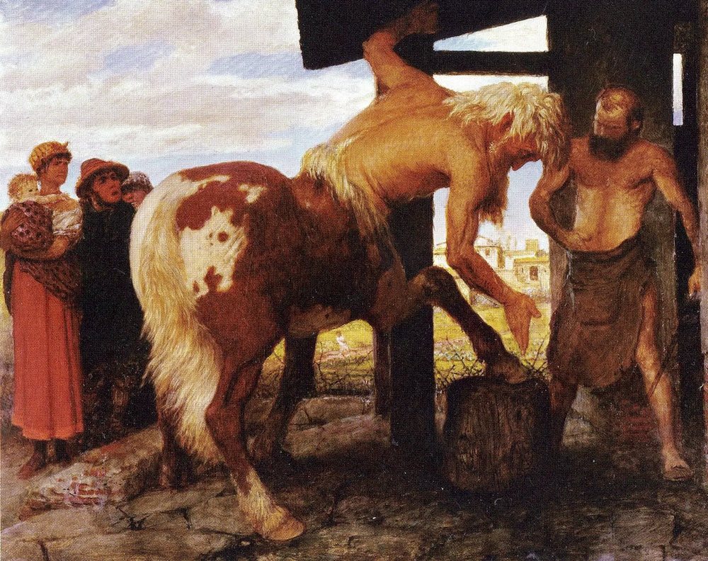 Centaure à la forge du village - Arnold Böcklin - Alpha Reproduction
