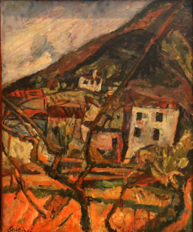 View of a village, Céret in Roussillon - Chaim Soutine