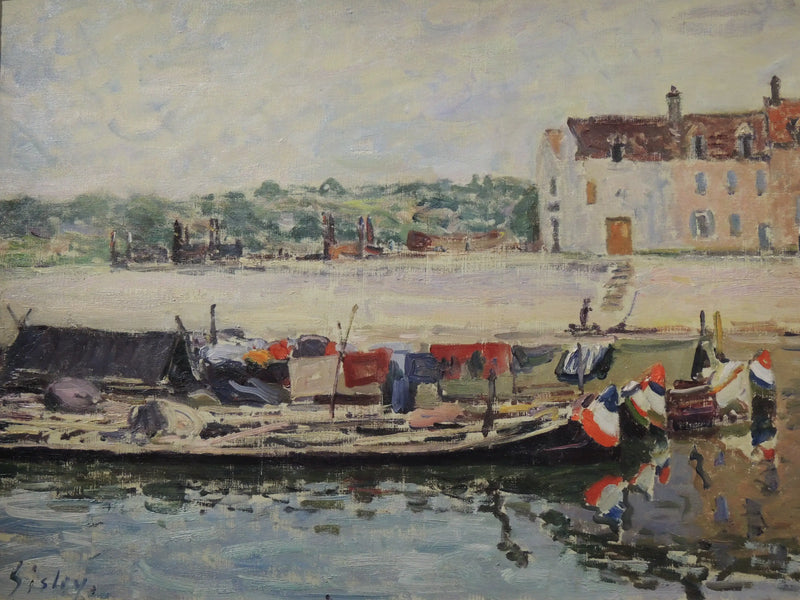 Barges at St-Mammès - Alfred Sisley