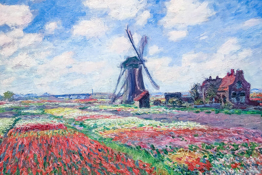 Tulip Fields in Holland – Claude Monet (1886)