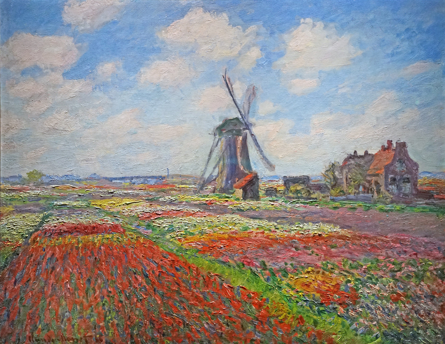 🌷 Tulip Fields in Holland – Claude Monet (1886)