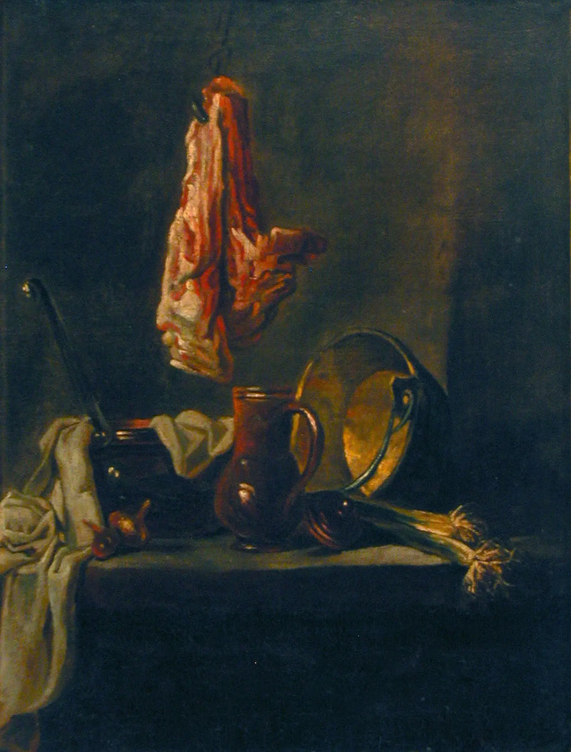 Still life with a beef rib - Jean Siméon Chardin