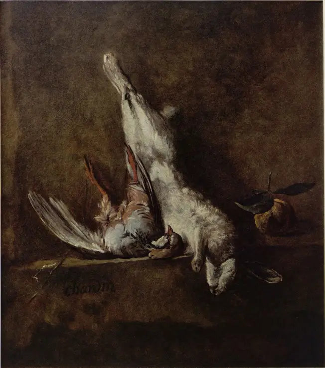Nature morte au lapin et à la perdrix - Jean Siméon Chardin - Alpha Reproduction