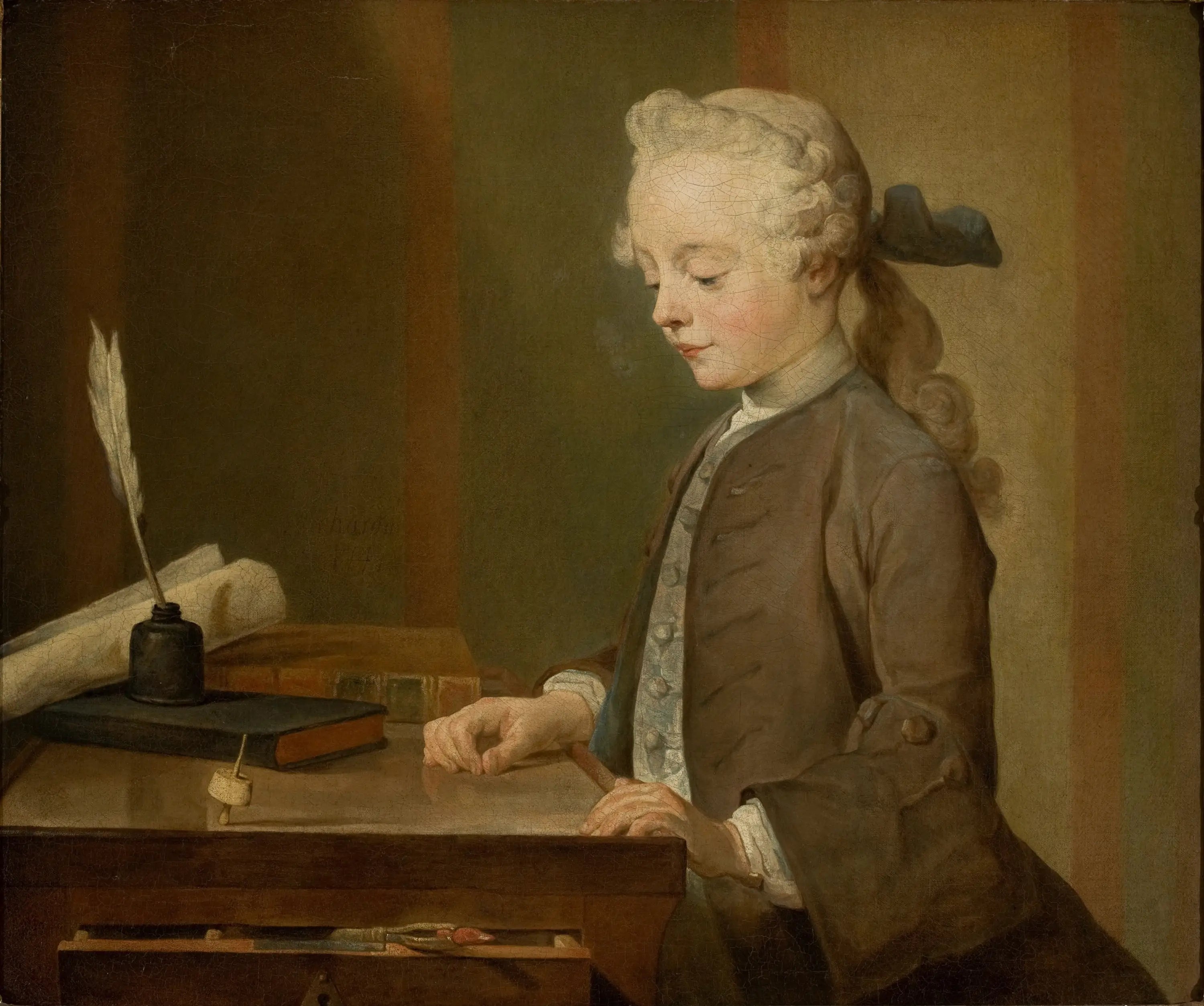 L’Enfant au toton - Jean Siméon Chardin - Alpha Reproduction
