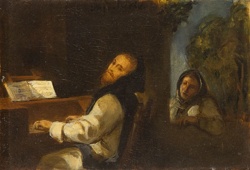 Charles V at the Monastery of Yuste - Eugène Delacroix