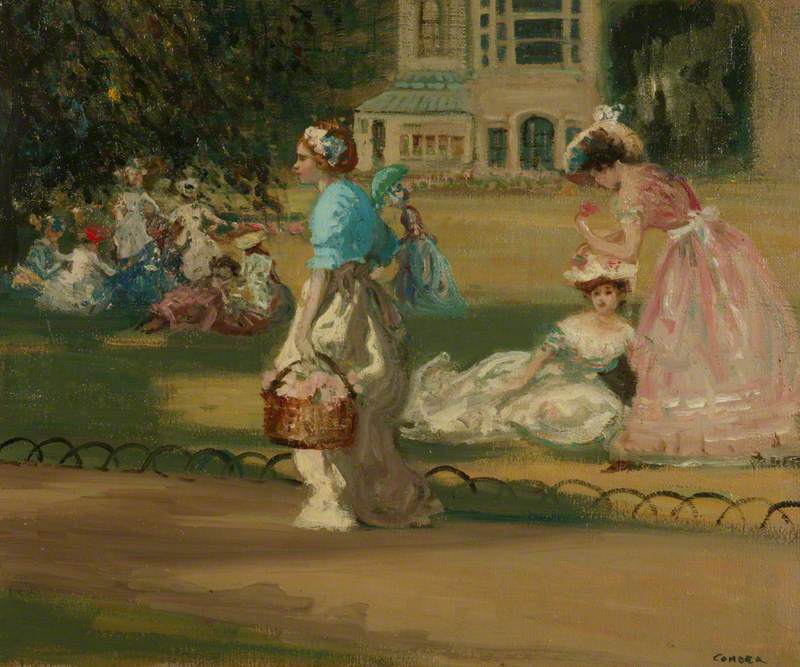 La fille du jardinier - Charles Conder - Alpha Reproduction