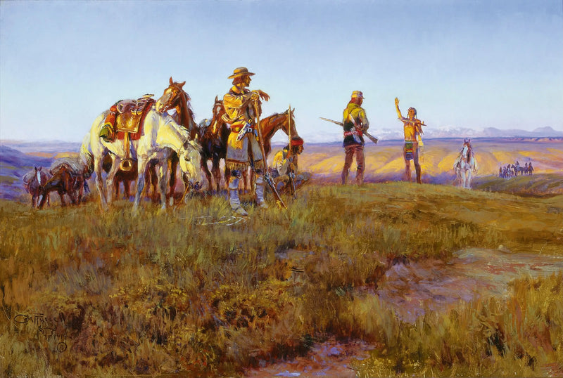 The Trêve of Wildman – The Peace Pipe - Charles Marion Russell