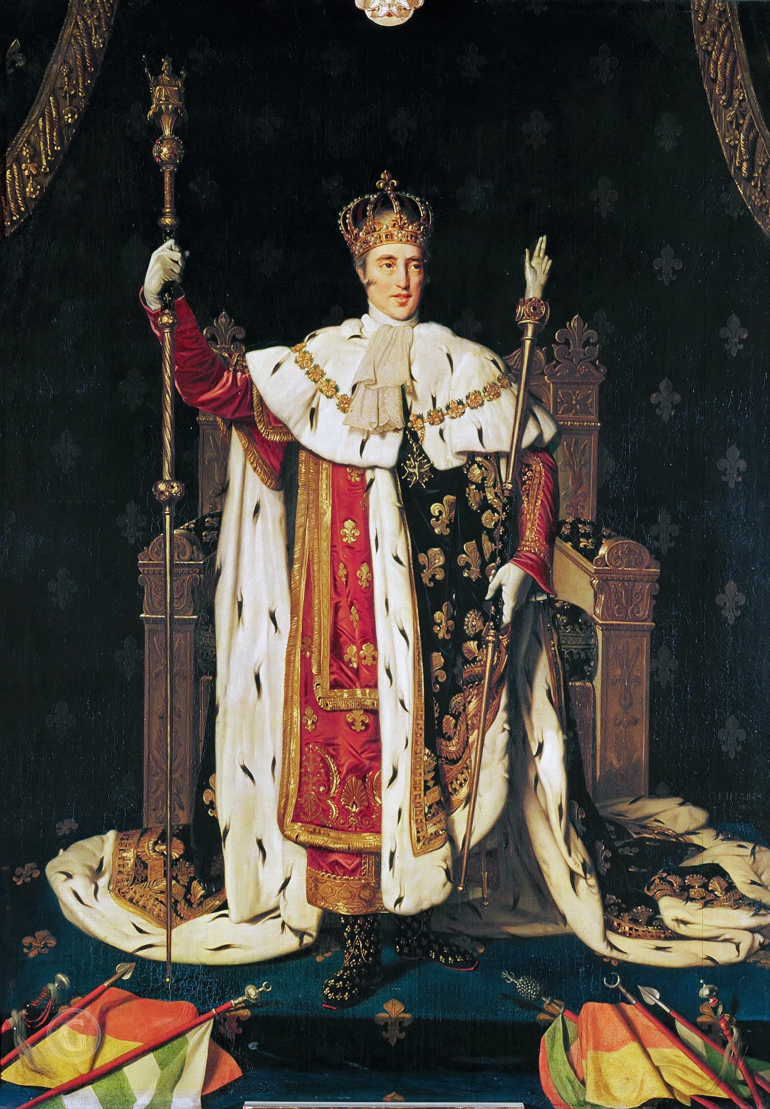 Charles X in Coronation Costume - Jean-Auguste-Dominique Ingres