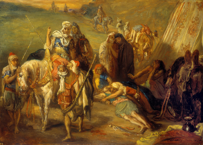 Return of the Wounded - Théodore Chassériau
