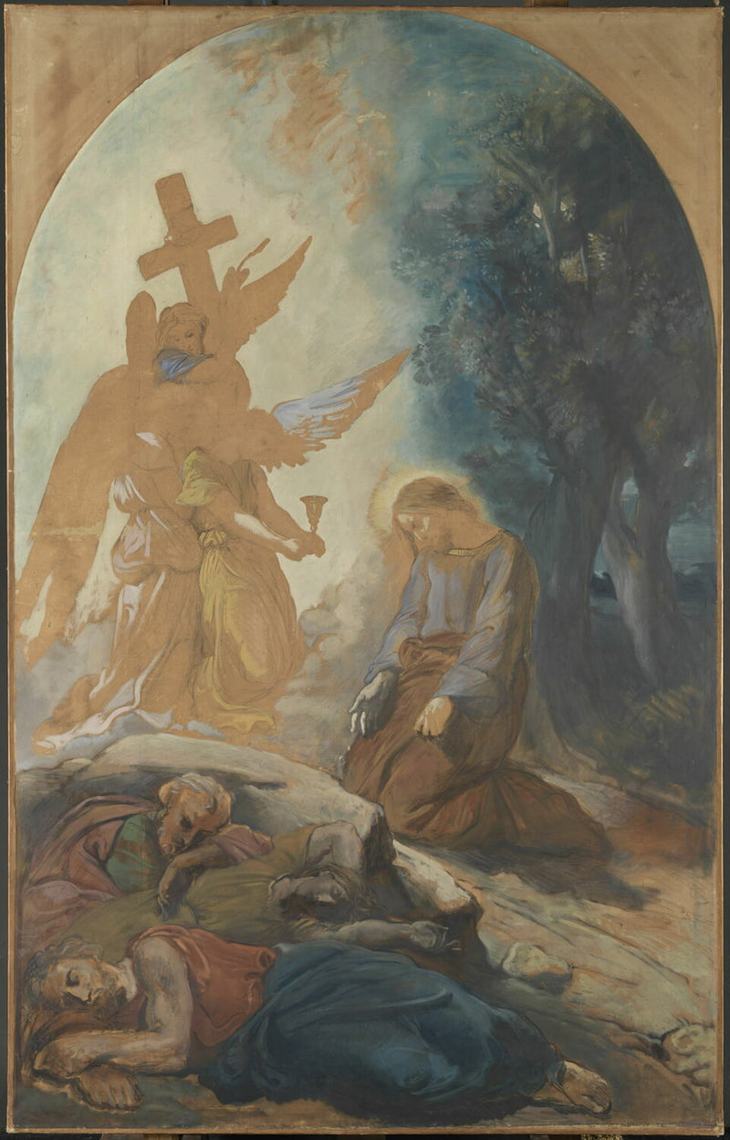 Jesus in the Garden of Olives - Théodore Chassériau