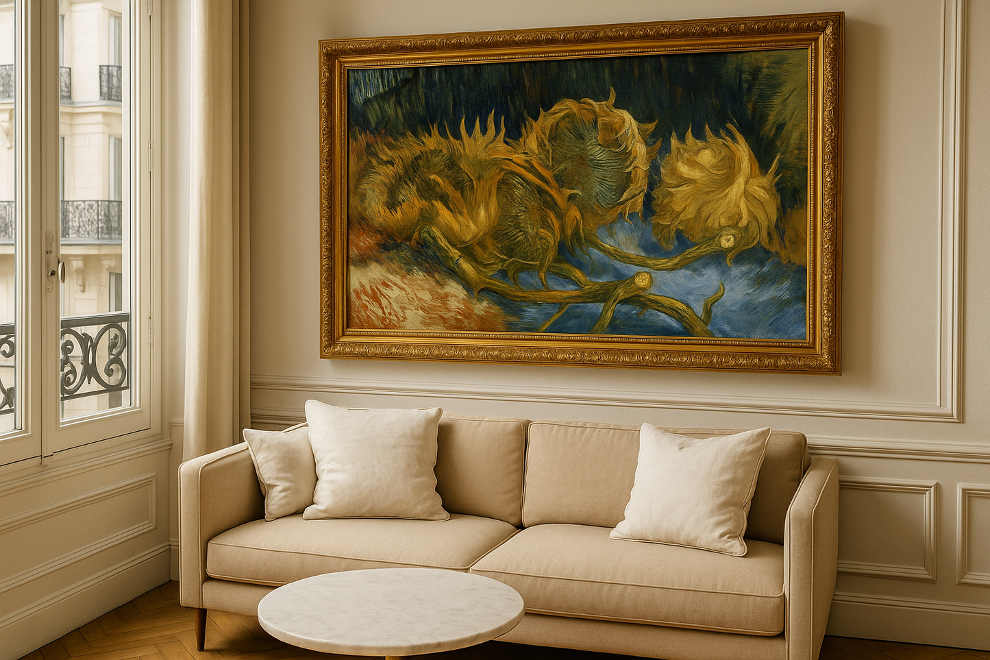 🌻 Four Faded Sunflowers – Vincent van Gogh (1887)