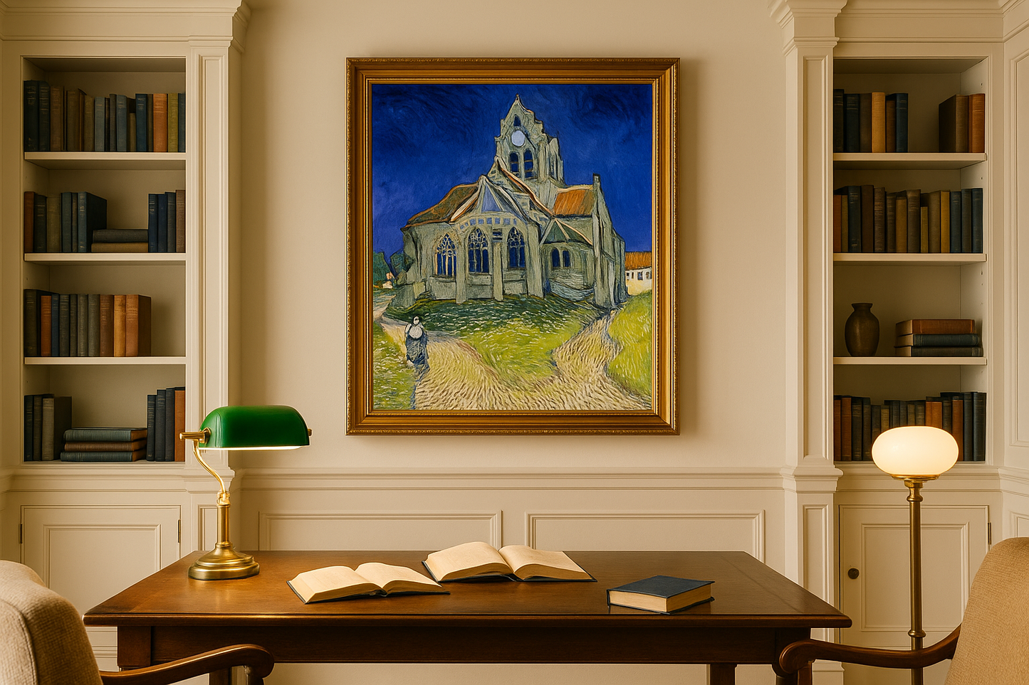 🖼️ Church Auvers-sur-Oise – Vincent van Gogh (1890)