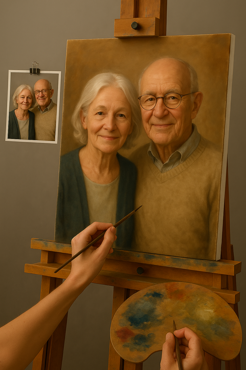 💑 Custom Couple Painting – Unique and Emotional Oil Painting