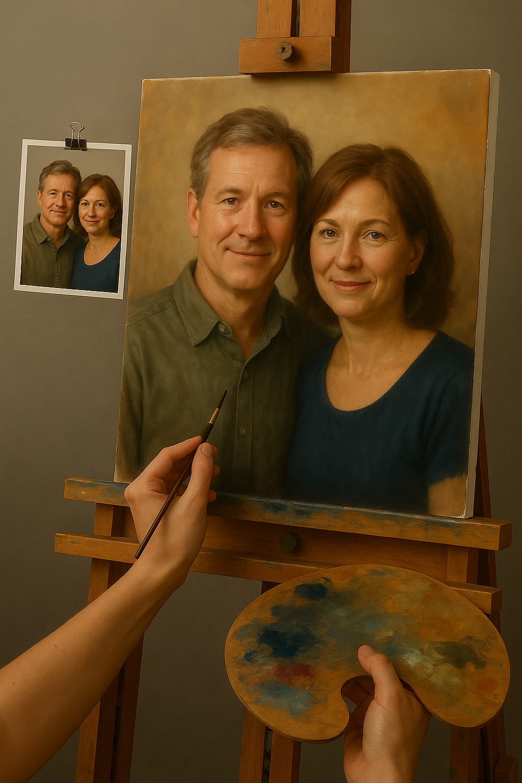 💑 Custom Couple Painting – Unique and Emotional Oil Painting