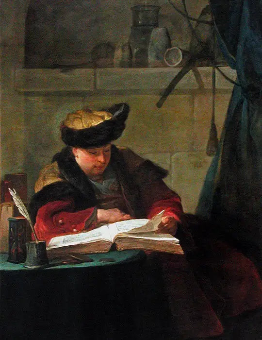 A chemist in his laboratory - Jean Siméon Chardin