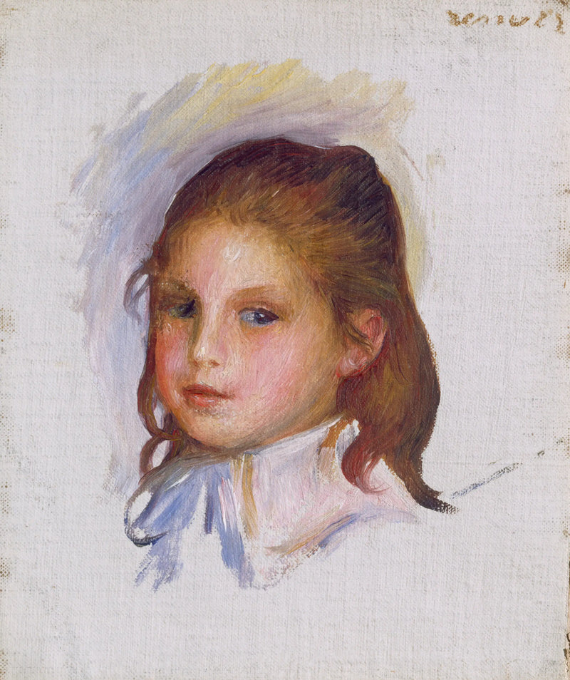 Child with Brown Hair - Pierre-Auguste Renoir