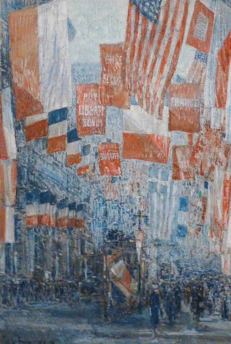 Avenue des Alliés, 5th Avenue, New York - Childe Hassam