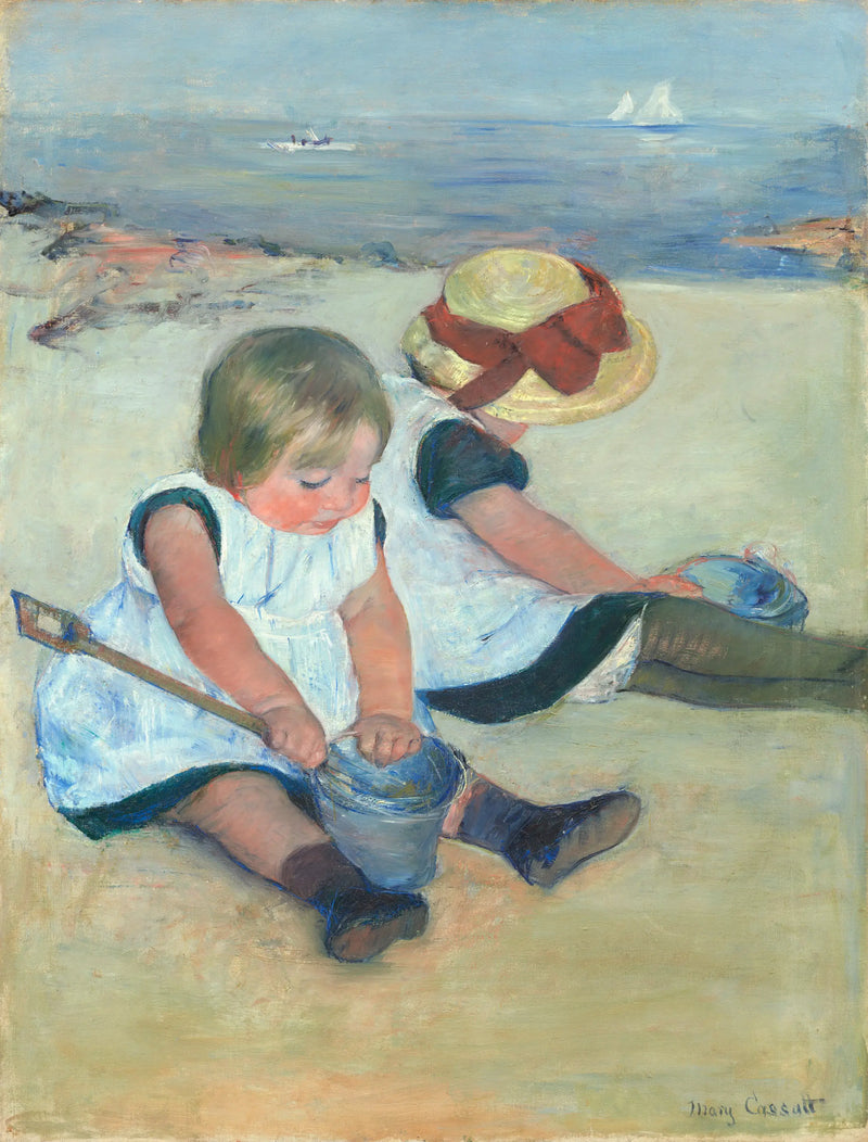 Children Playing on the Beach - Mary Cassatt