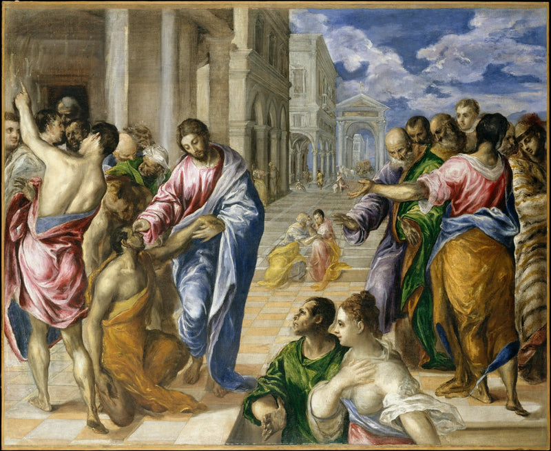 The Healing of the Blind Man - El Greco