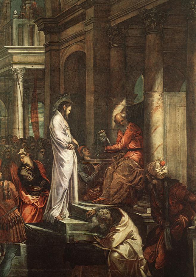 The Christ devant Pilate - Jacopo Tintoretto