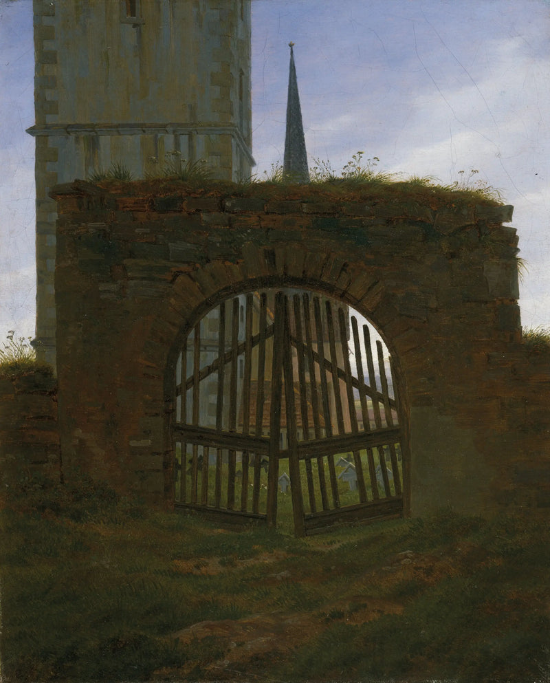 The Cemetery Gate - Caspar David Friedrich