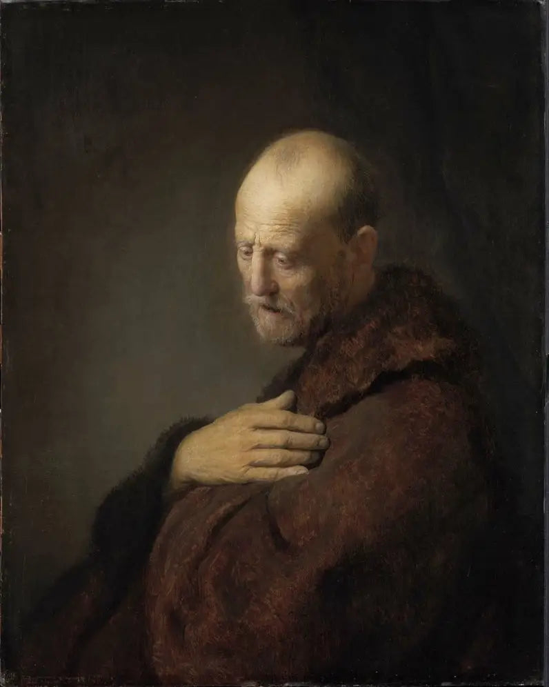 Old Man in Prayer - Rembrandt