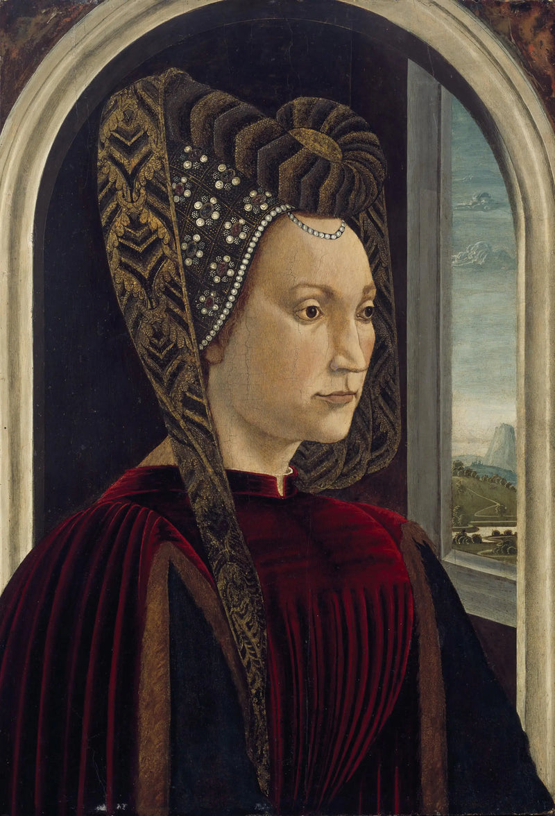 Presumed Portrait of Clarice Orsini, Wife of Lorenzo the Magnificent - Domenico Ghirlandaio