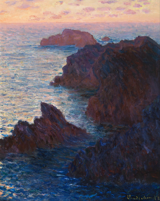 Cliffs at Belle-Île – Monet 1886