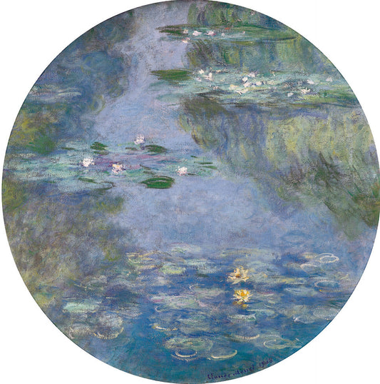 🎨 Water Lilies (round format) – Claude Monet, 1908