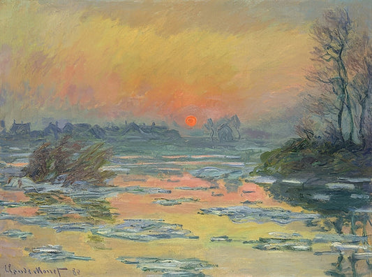 🌇 Sunset on the Seine – Claude Monet (1880)
