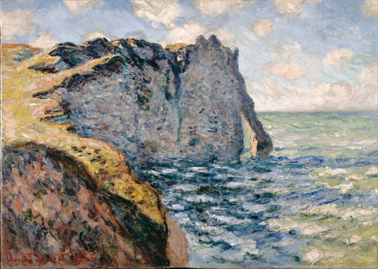 🎨 The Cliff of Aval at Étretat – Claude Monet, 1885