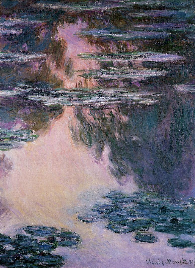 🌸 Water Lilies – Purple Light on the Water (1907)