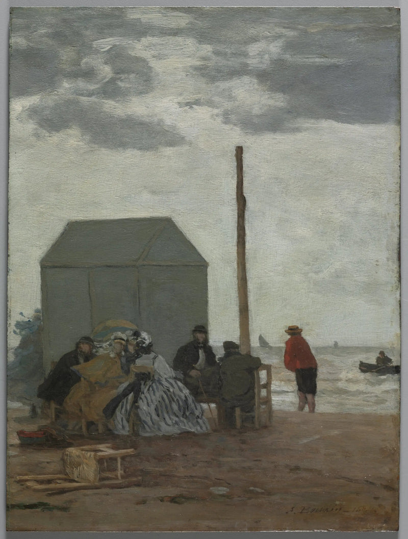 The Beach at Deauville - Eugène Boudin