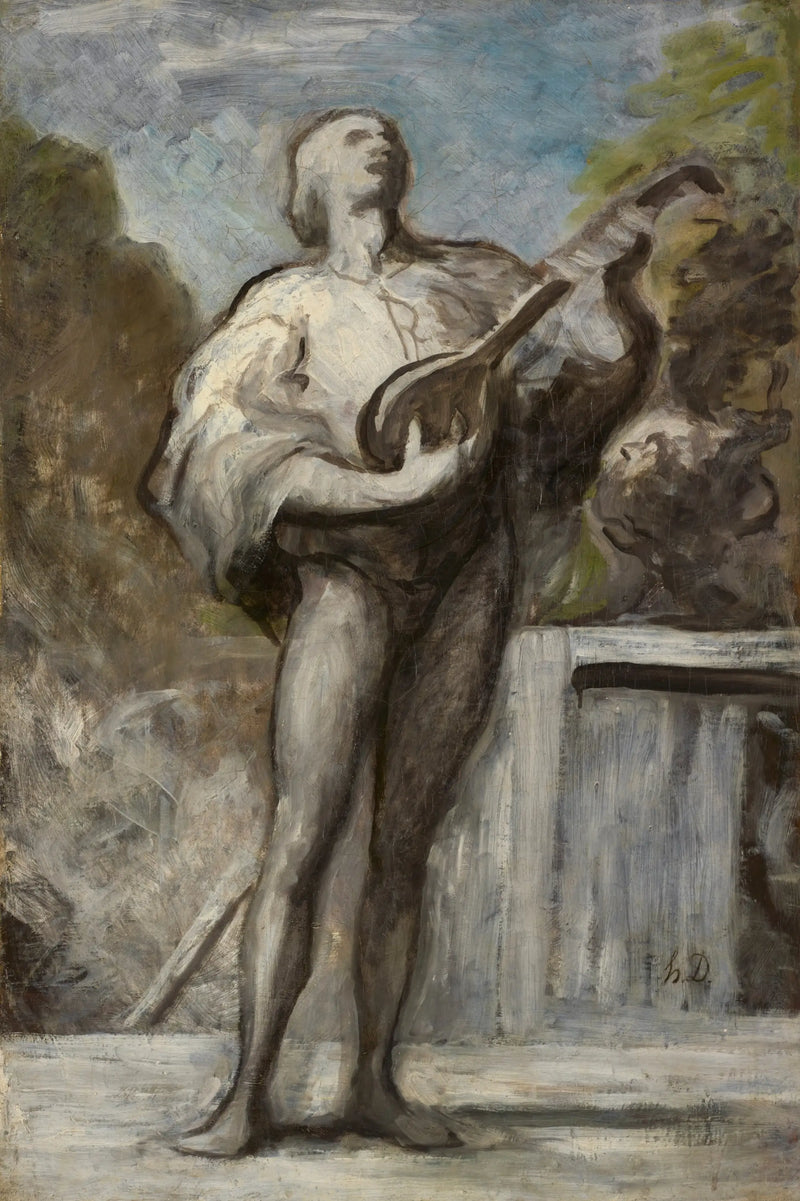 The Troubadour - Honoré Daumier