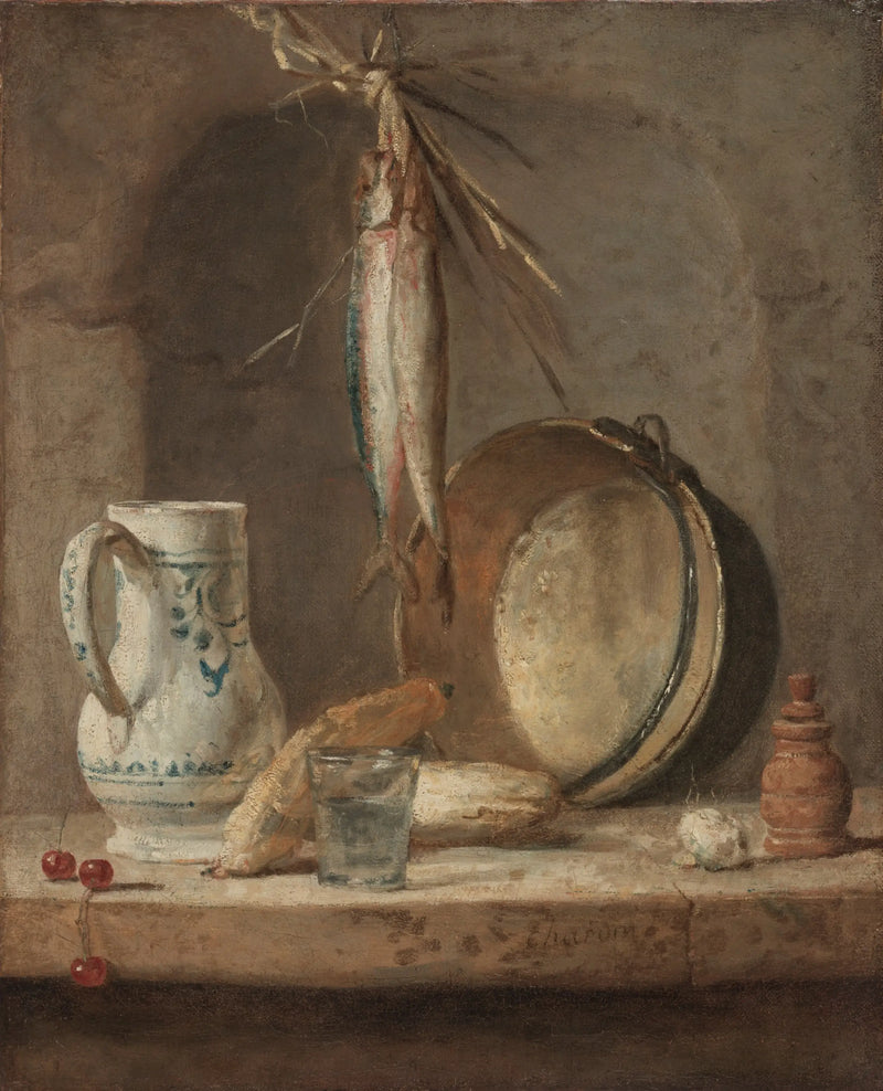 Still Life with Herring - Jean Siméon Chardin