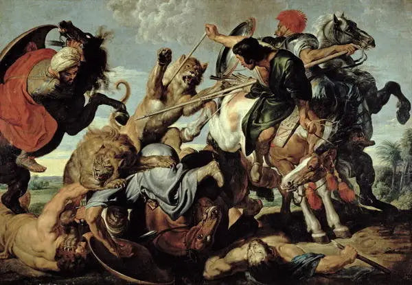The Lion Hunt - Peter Paul Rubens