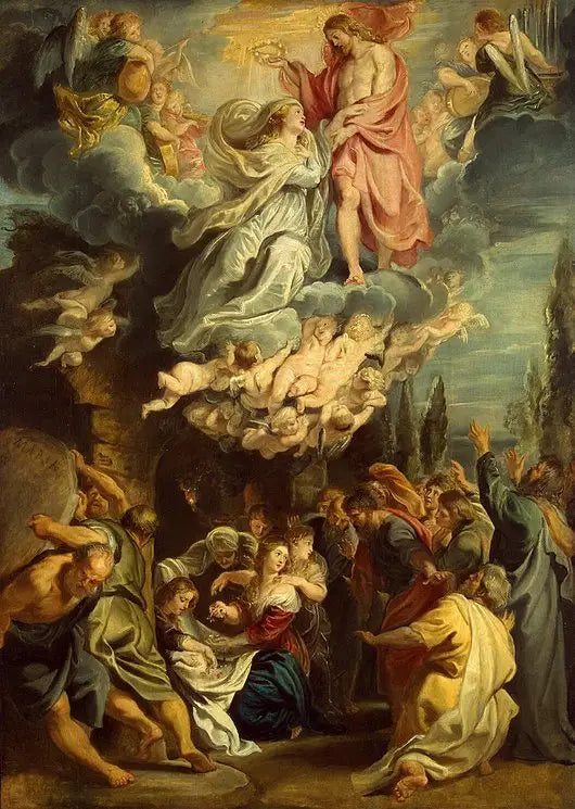 Couronnement et Assomption de la Vierge - Peter Paul Rubens - Alpha Reproduction