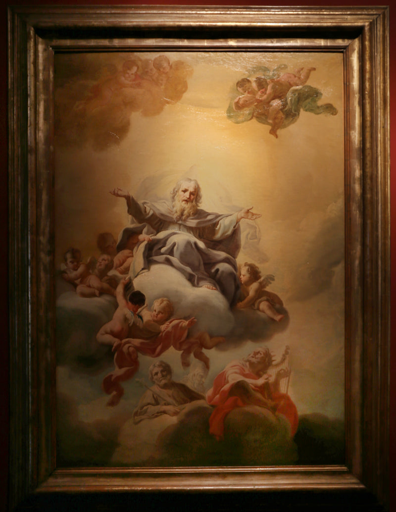 God the Father dans les nuées - Corrado Giaquinto