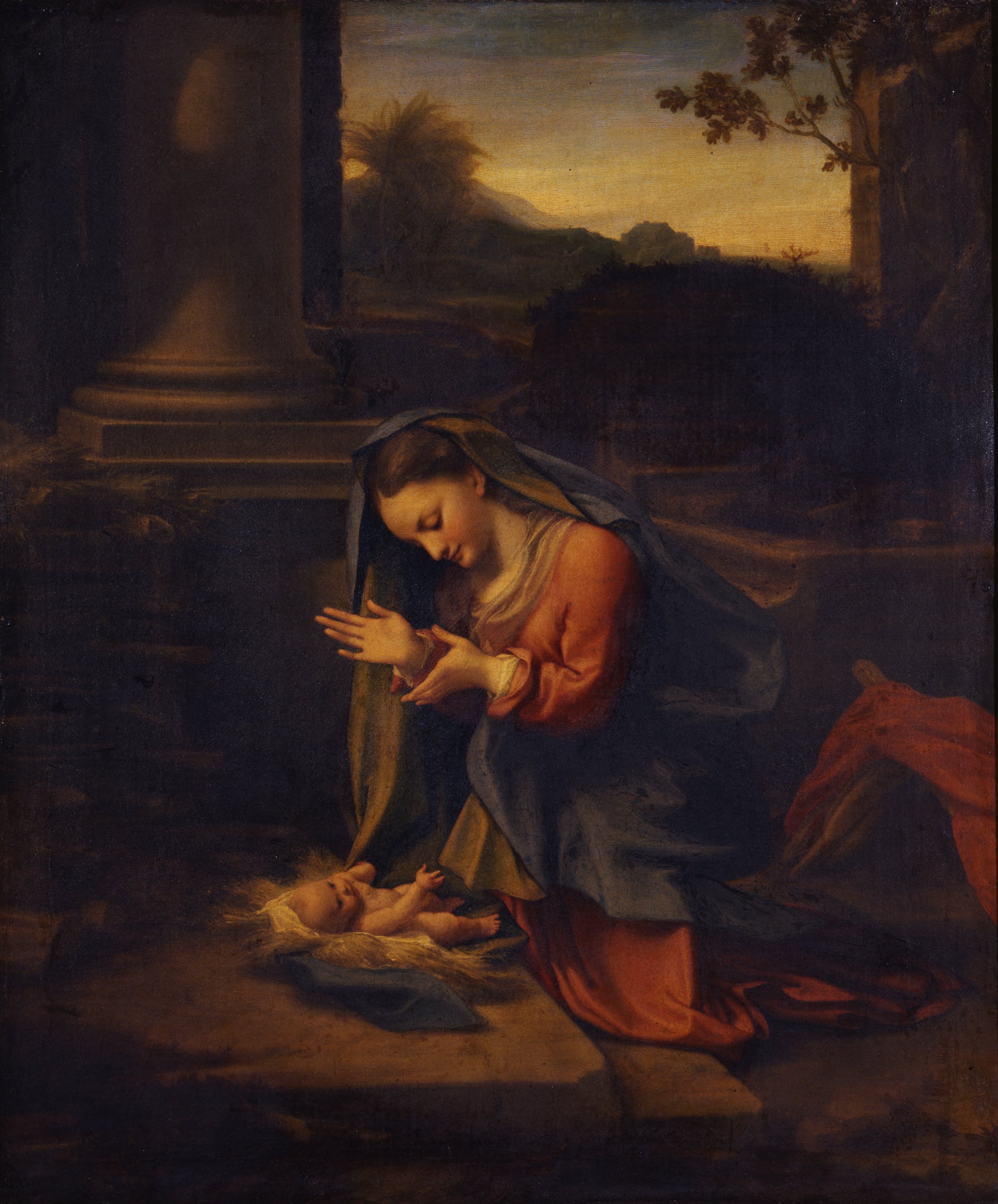 Adoration de l'Enfant - Antonio da Correggio