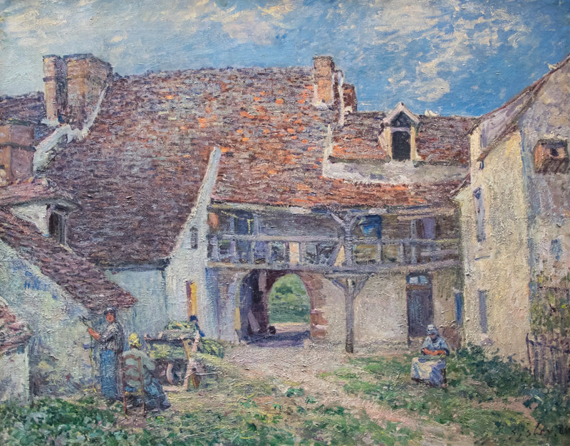 Farmyard in Saint-Mammès - Alfred Sisley