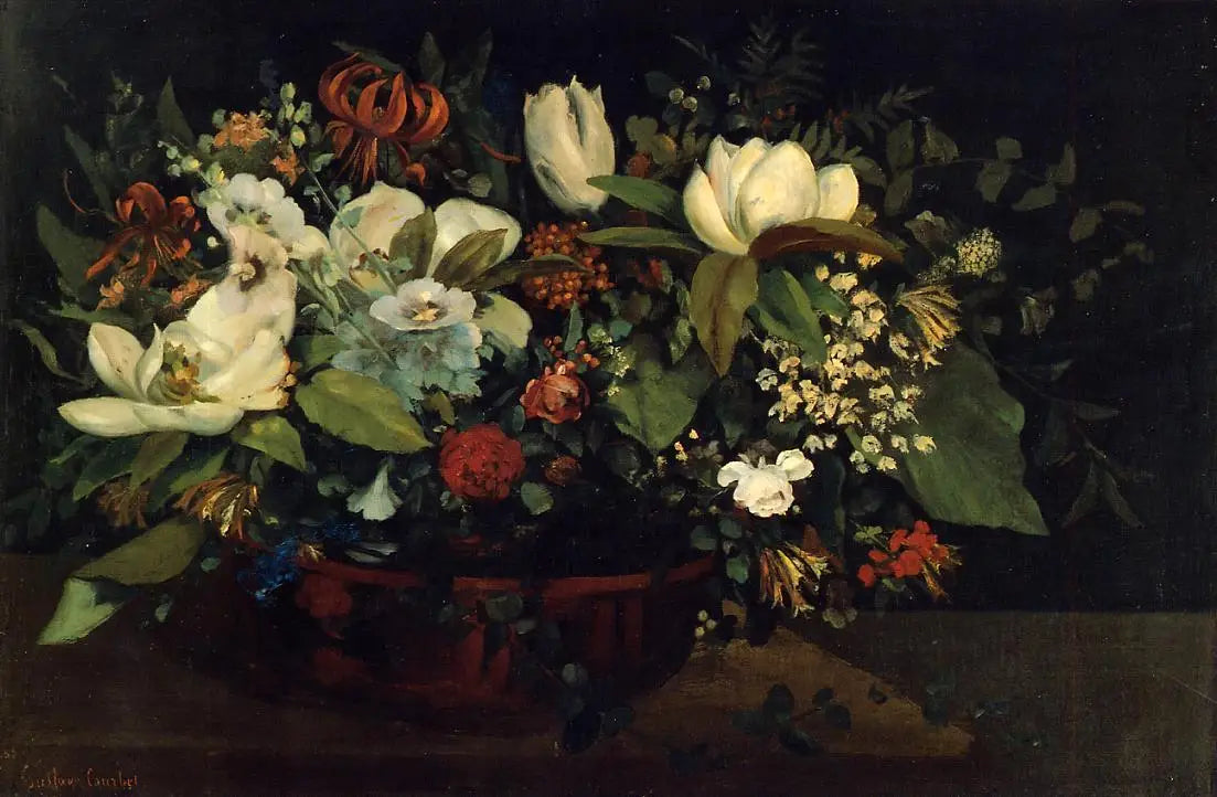 Magnolias - Gustave Courbet - Alpha Reproduction