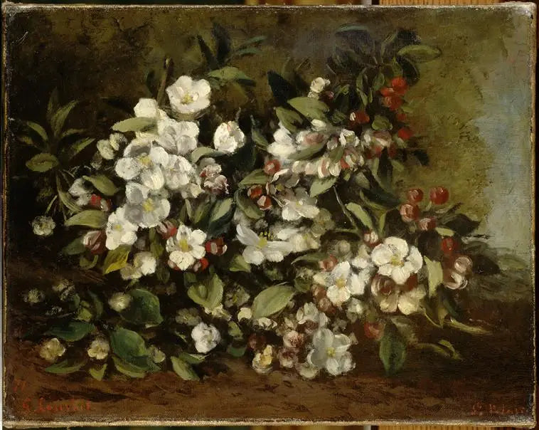 Apple Blossom Branch - Gustave Courbet