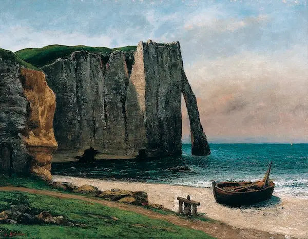 The Étretat Cliffs - Gustave Courbet