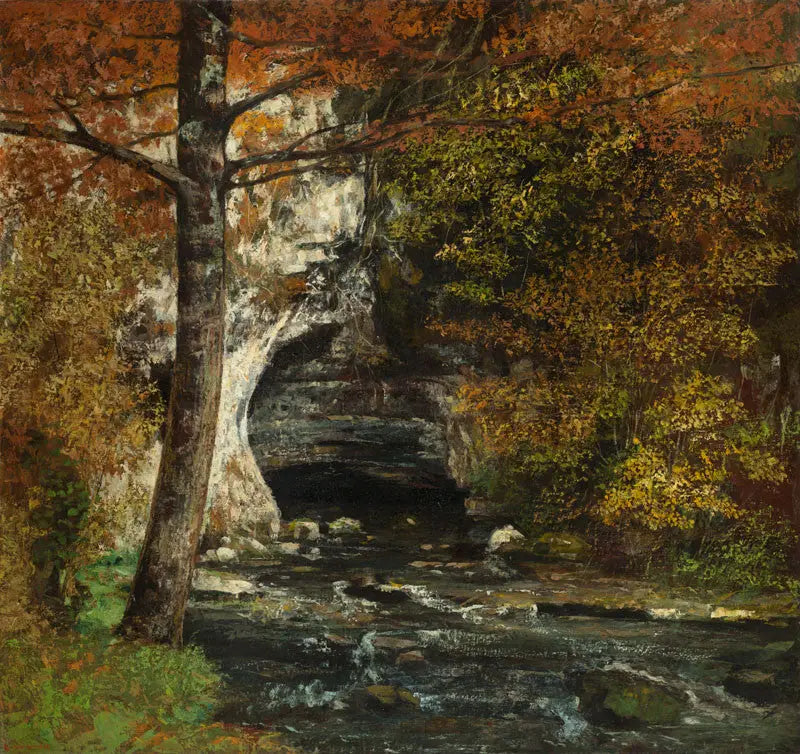 Forest Cave - Gustave Courbet