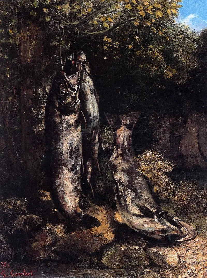 The Three Trout of the Loue - Gustave Courbet