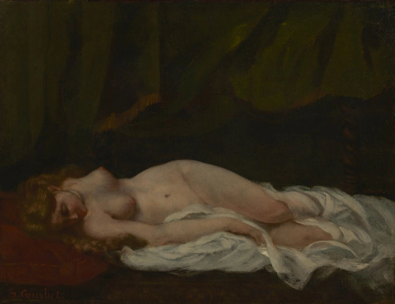 Sleeping Girl - Gustave Courbet