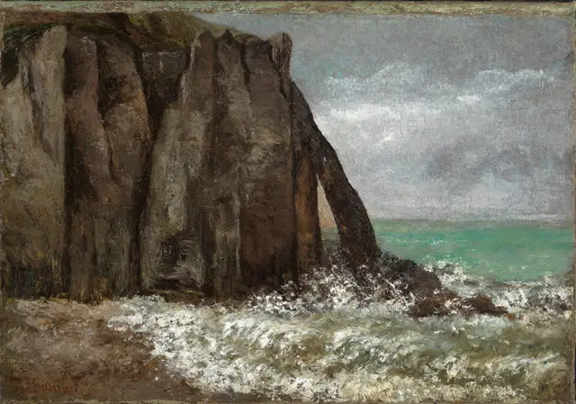 The Étretat Beach - Gustave Courbet