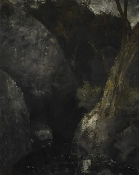 The Old Tree in the Gorge - Gustave Courbet