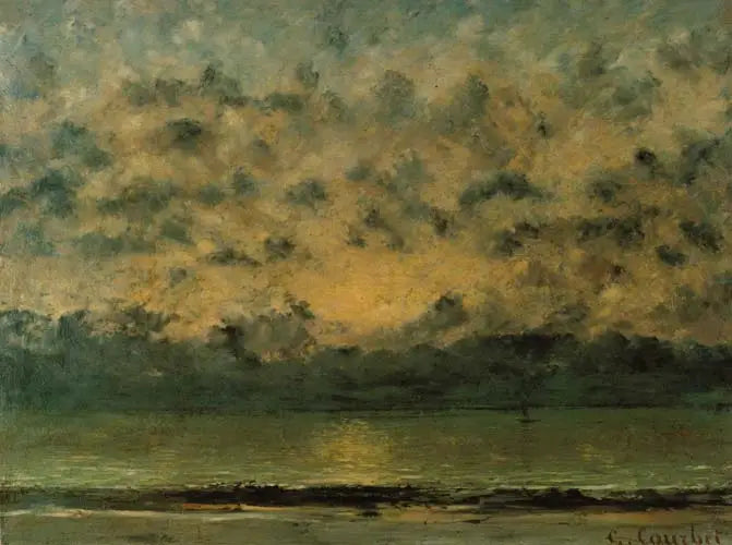 On the Shores of Lake Geneva - Gustave Courbet