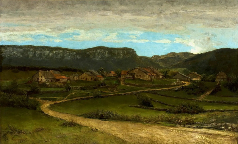 Landscape near Ornans. - Gustave Courbet